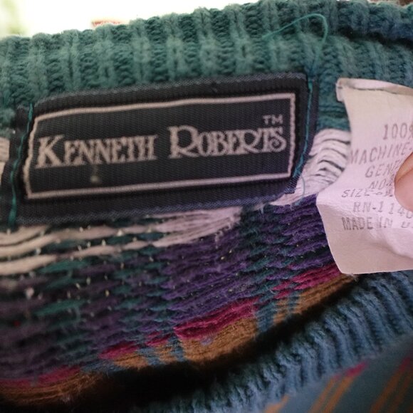 Multicolor Striped Women's Sweater - Picture 3 of 5